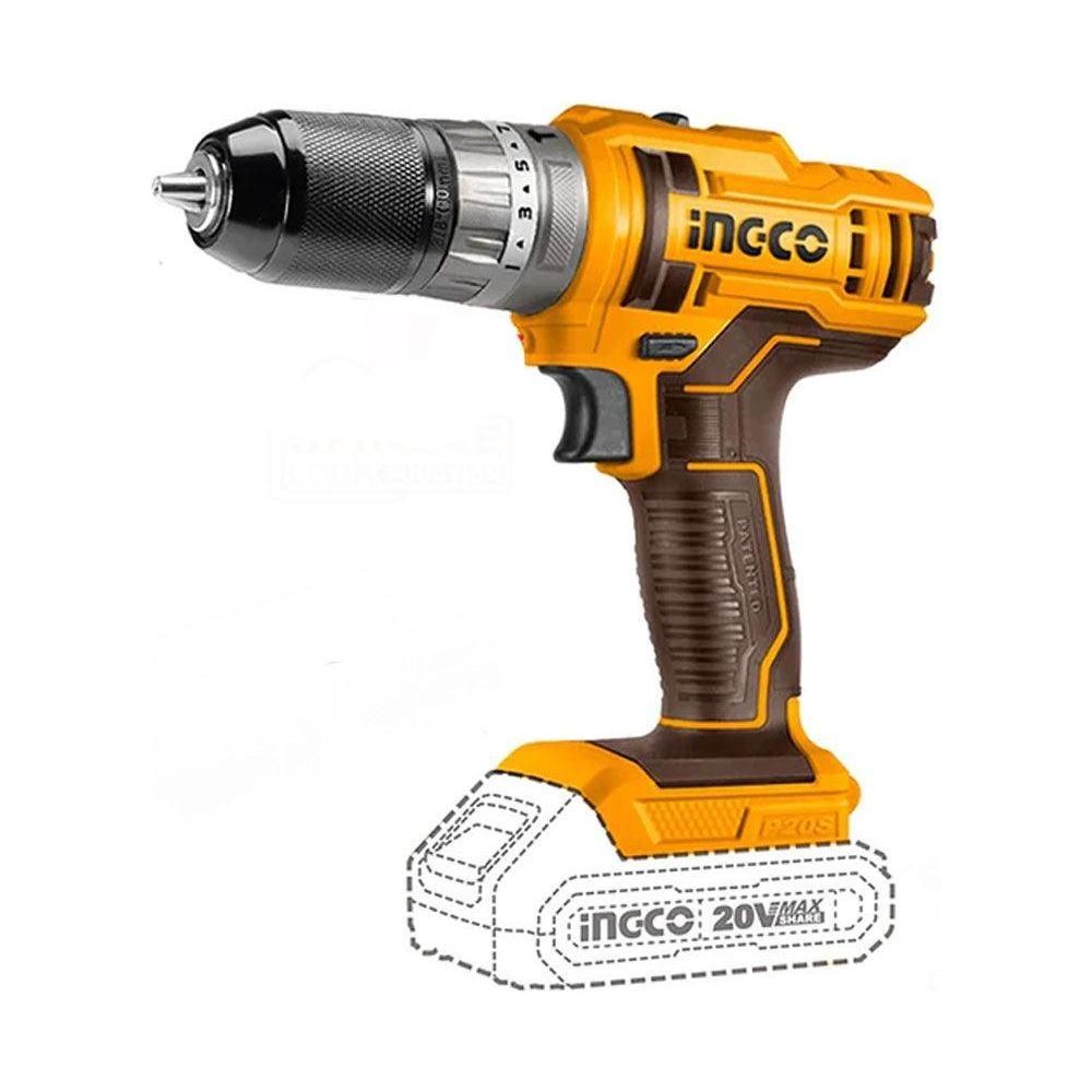 Ingco CIDLI201452 Li-Ion Impact Drill 20V - KHM Megatools Corp.