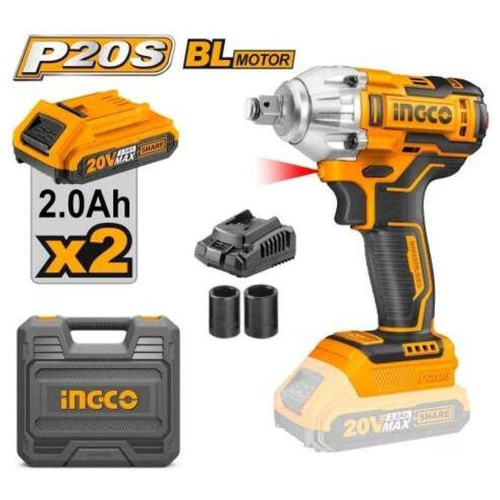 Ingco CIWLI2038 Li-Ion Impact Wrench 20V Secondary image