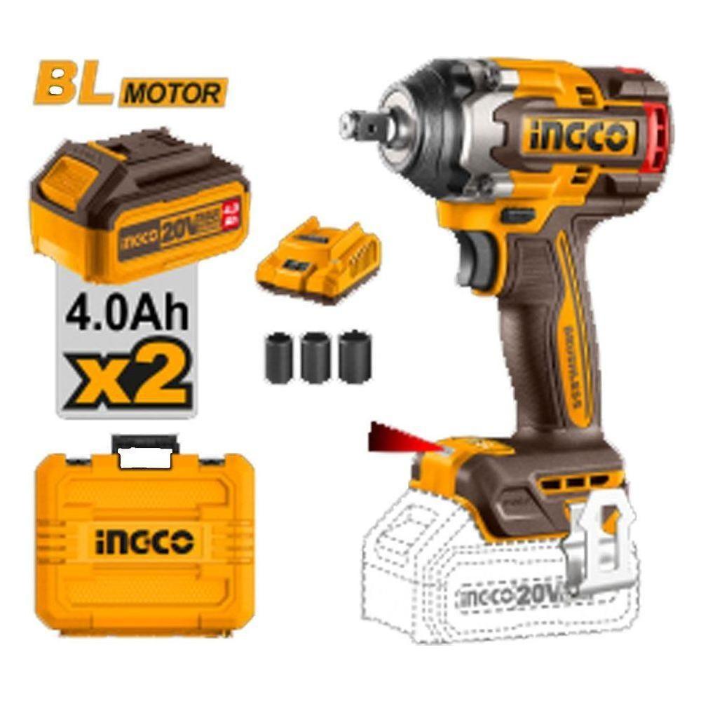 Ingco CIWLI2050 Li-Ion Impact Wrench 20V Secondary image