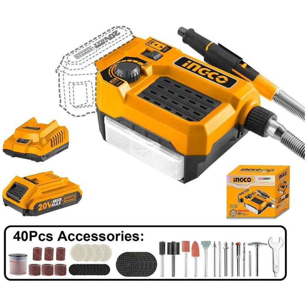 Ingco CMGLI20011 Li-Ion Die Grinder 20V Secondary image