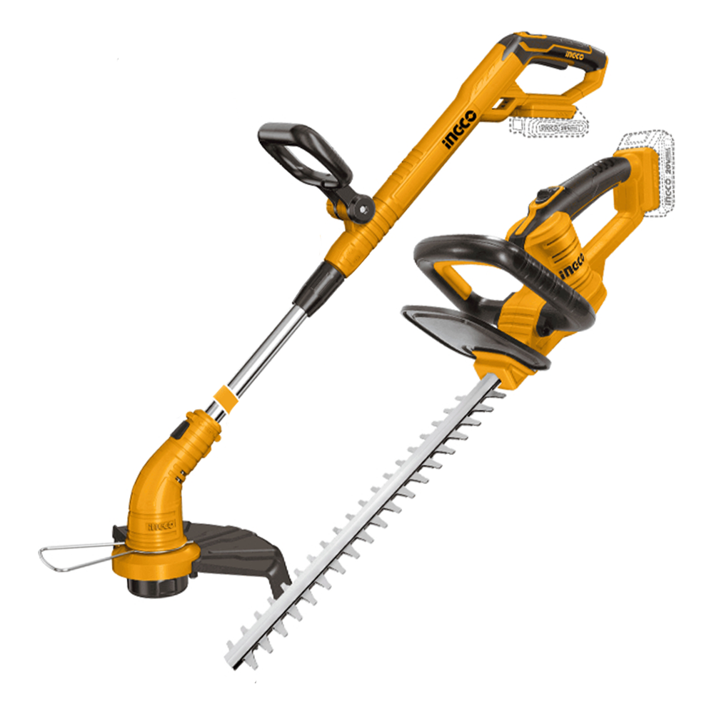 Ingco COSLI240585 Cordless Grass & Hedge Trimmer Combo Kit 20V 2.0AH | Ingco by KHM Megatools Corp. Main image