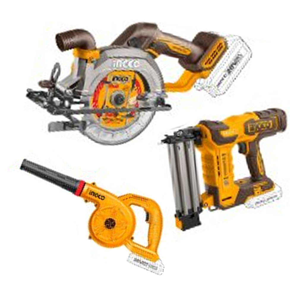 Ingco COSLI240683 Cordless Power Tools Combo Kit 3PCS 20V 2.0AH & 4.0AH | Ingco by KHM Megatools Corp. Main image