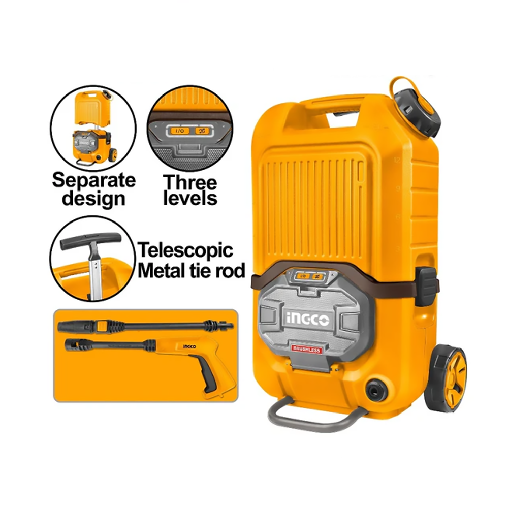 Ingco CPWLI4006 Li-Ion Pressure Washer 40V (Bare)