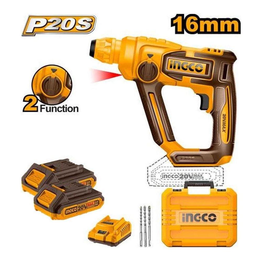 Ingco CRHLI201681 Li-Ion Rotary Hammer 20V Secondary image