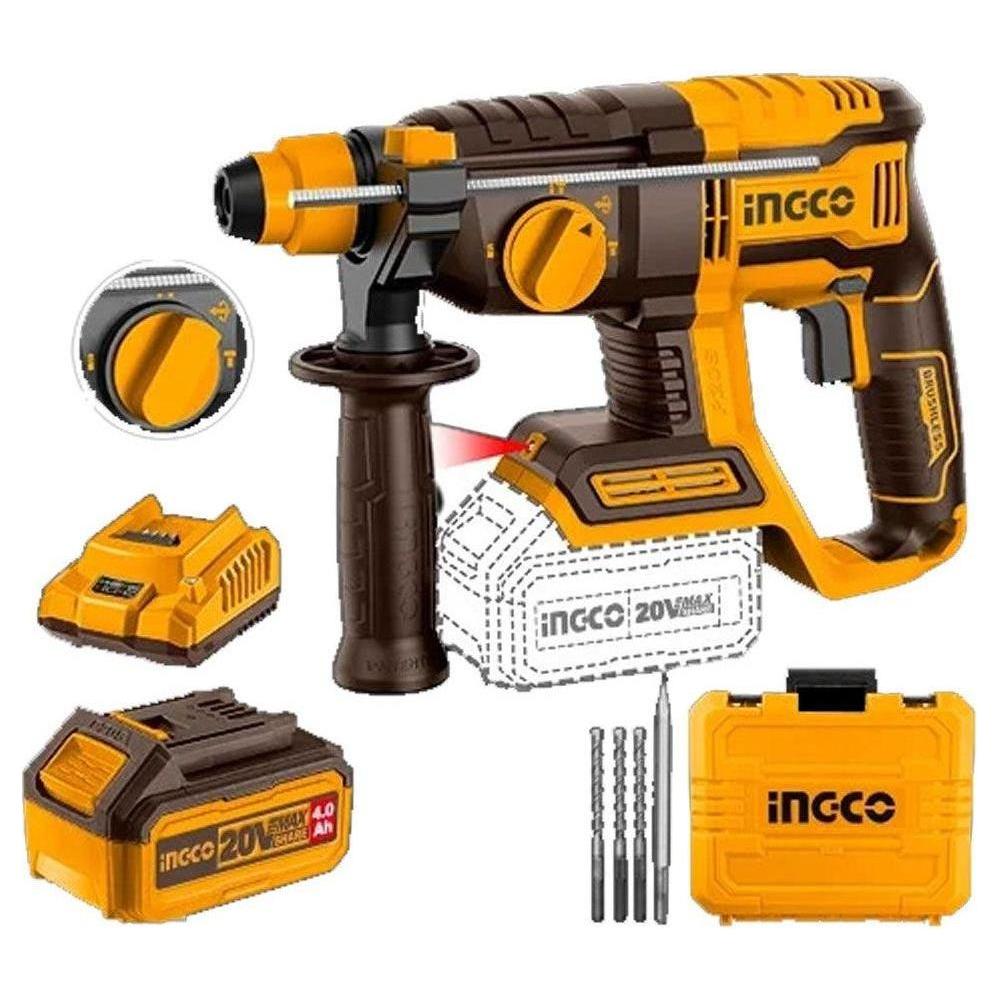 Ingco CRHLI202081 Li-Ion Rotary Hammer 20V Secondary image