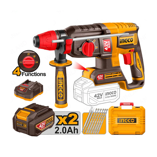 Ingco CRHLI422682 Li-Ion Rotary Hammer 42V - ToolsSavvy.ph
