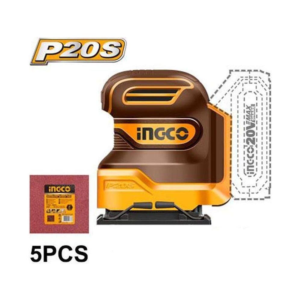 Ingco CSHSLI20141 Li-Ion Sheet Sander 20V Secondary image