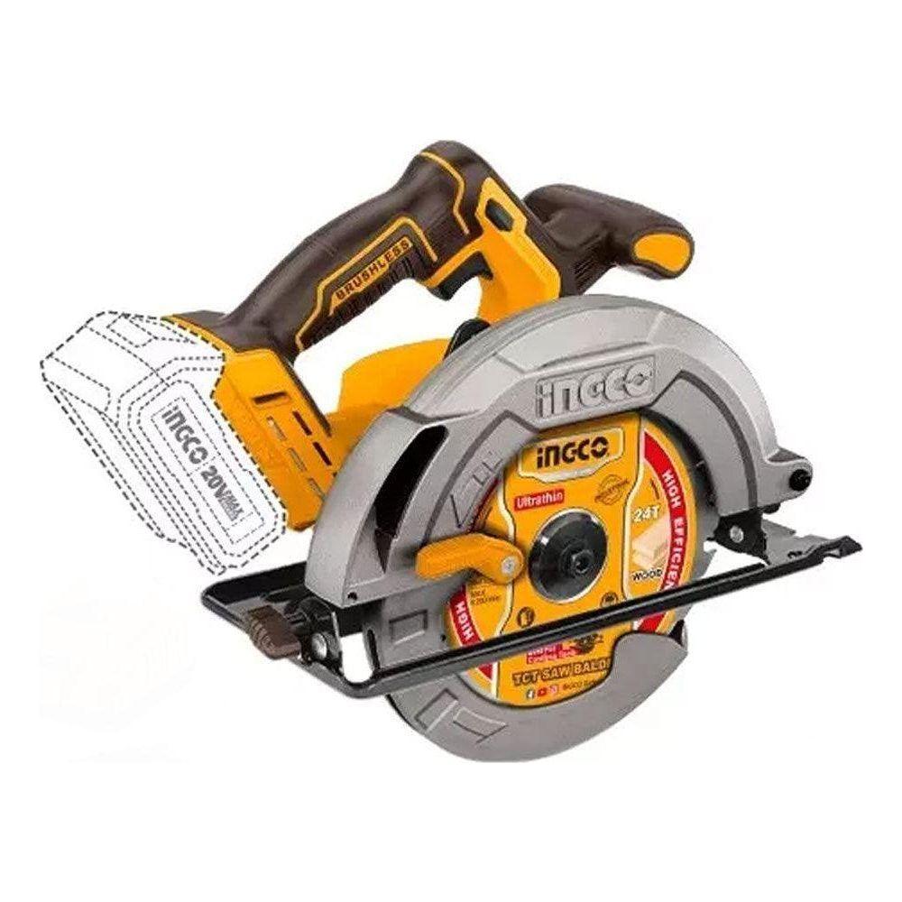 Ingco CSLI18511 Li-Ion Circular Saw Brushless 20V - KHM Megatools Corp. Main image