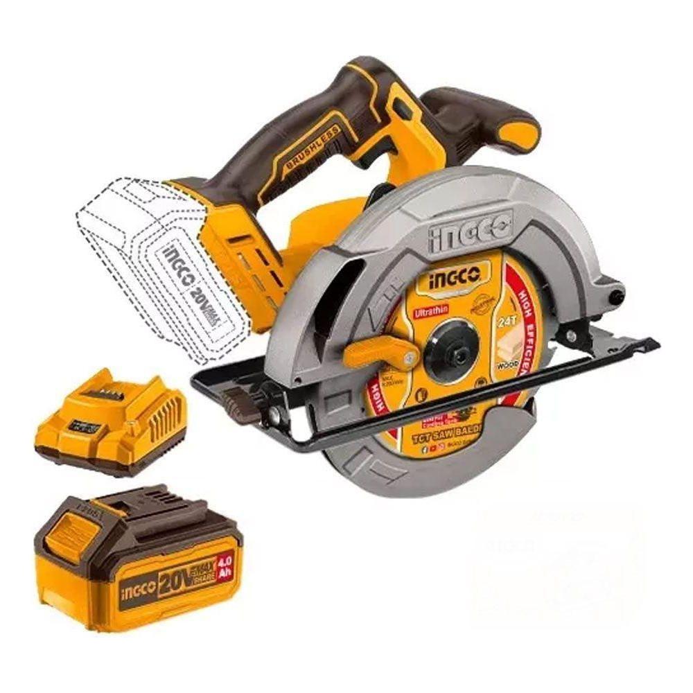 Ingco CSLI18511 Li-Ion Circular Saw Brushless 20V Secondary image
