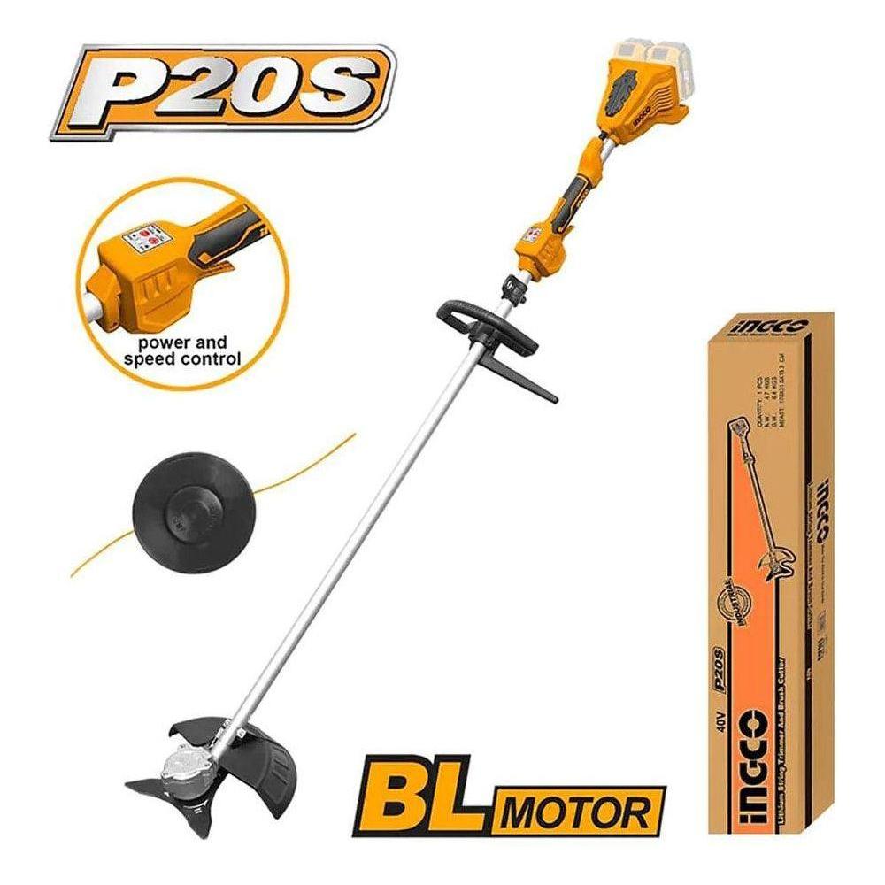 Ingco CSTLI20028 Li-Ion String Trimmer And Brush Cutter 40V Secondary image