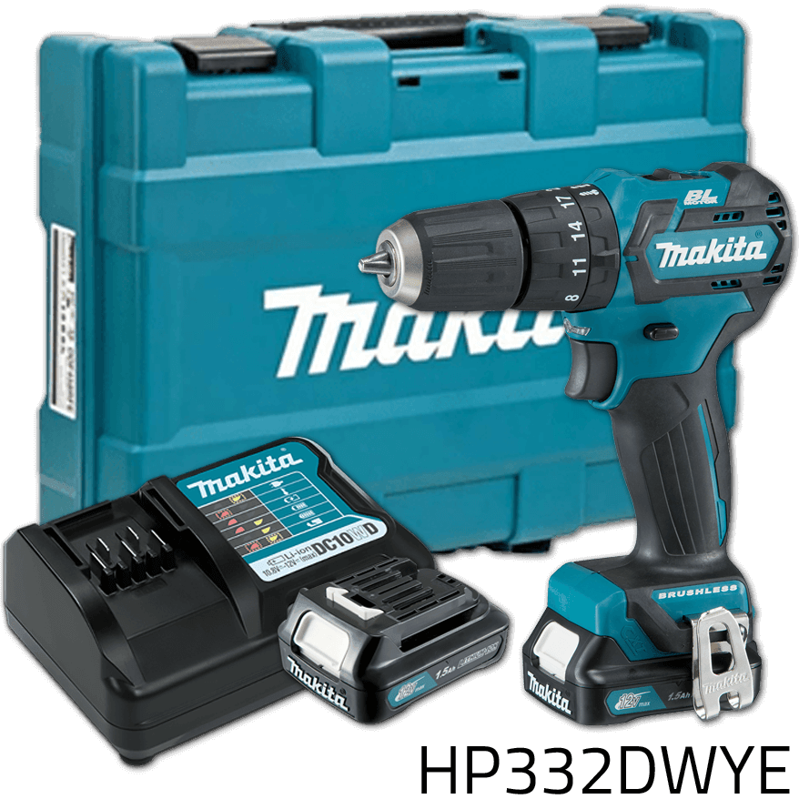Makita HP332DWYE 12V Cordless Hammer Drill (CXT-Series) | Makita by KHM Megatools Corp. Main image