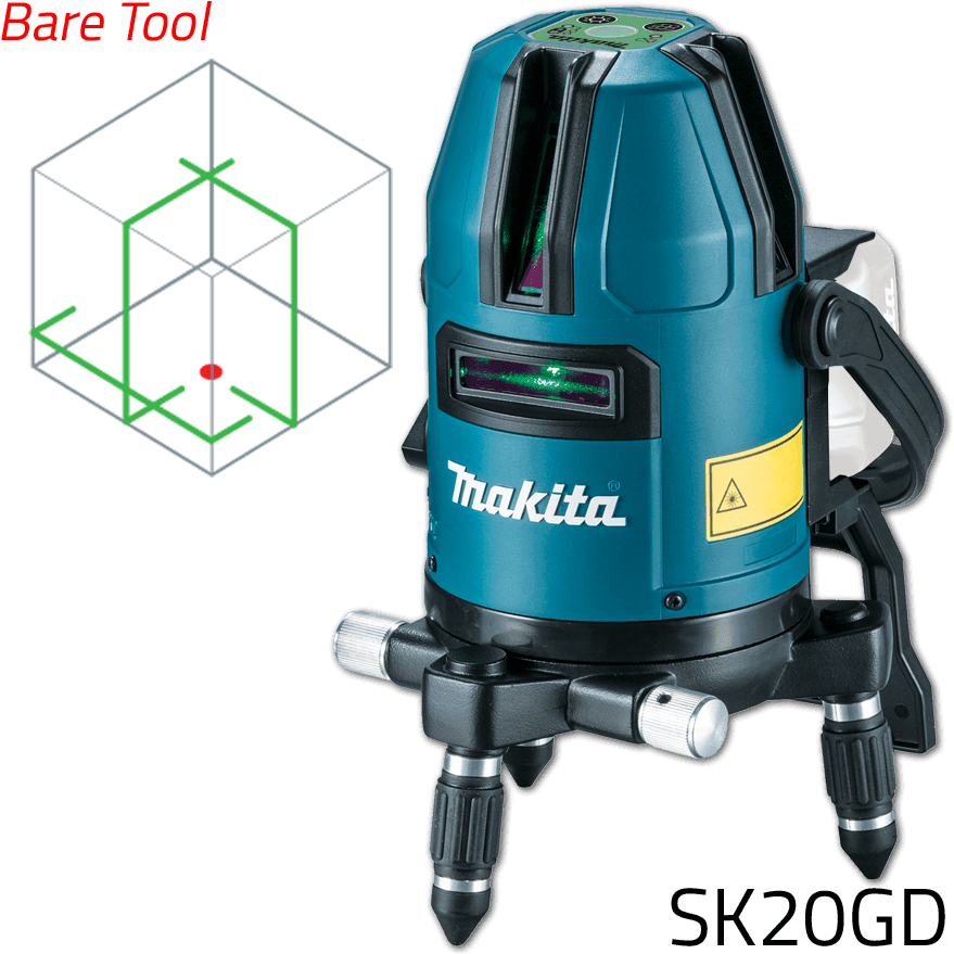 Makita SK20GD 12V Cordless Line Laser Level CXT (Green Laser) [Bare] | Makita by KHM Megatools Corp. Main image