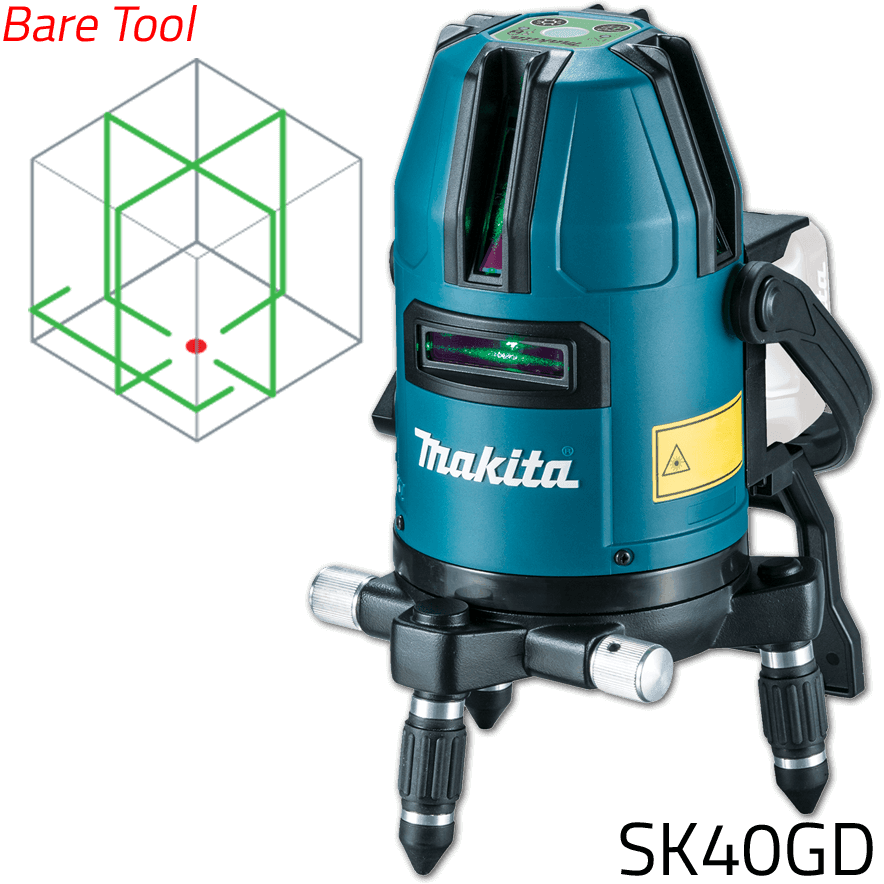 Makita SK40GD Cordless Line Laser Level (Green) 12V CXT [Bare] - KHM Megatools Corp. Main image
