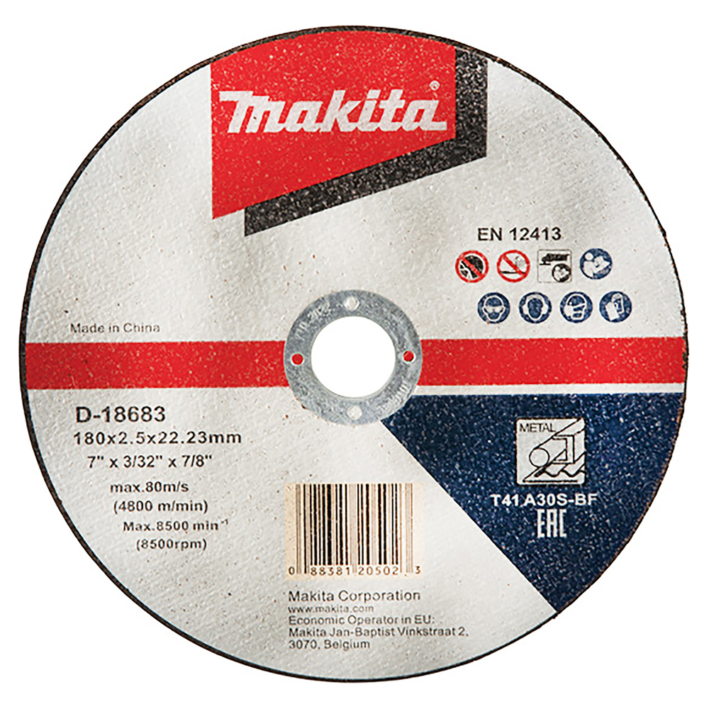 Makita D-18683 Cut Off Wheel Inox Metal 7" | Makita by KHM Megatools Corp. Main image