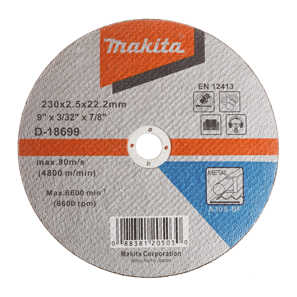 Makita D-18699 Cut-Off Disc / Wheel for Metal 9" | Makita by KHM Megatools Corp. Main image