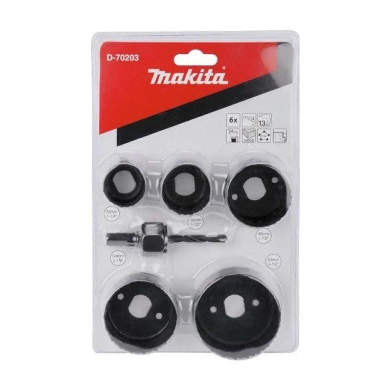 Makita D-70203 6pcs Carbon Steel Hole Saw Drill Bit Set - KHM Megatools Corp. Main image
