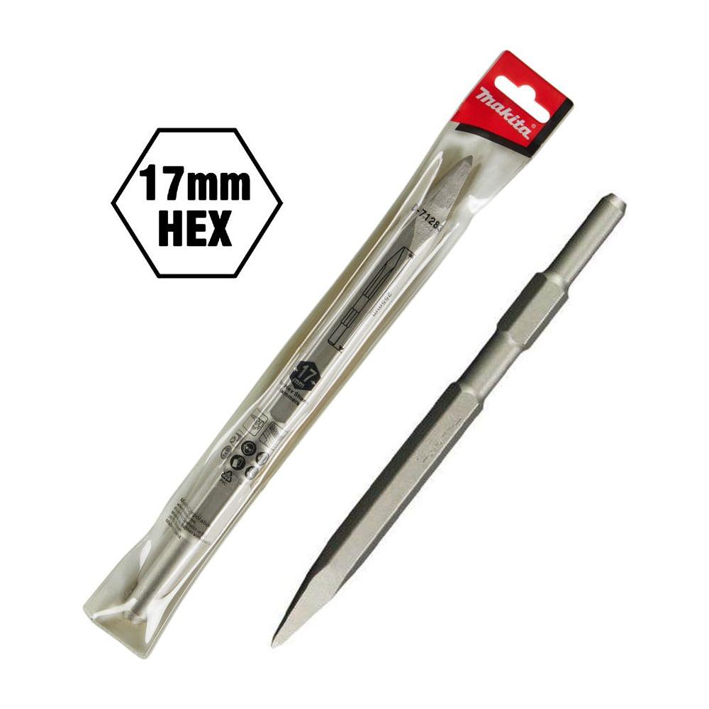 Makita D-71283 HEX Pointed Chisel (Bull point) 17x255mm | Makita by KHM Megatools Corp. Main image