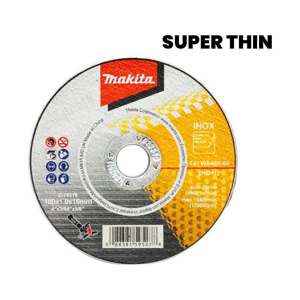 Makita D-75518 Stainless Cut Off Wheel 4" | Makita by KHM Megatools Corp. Main image