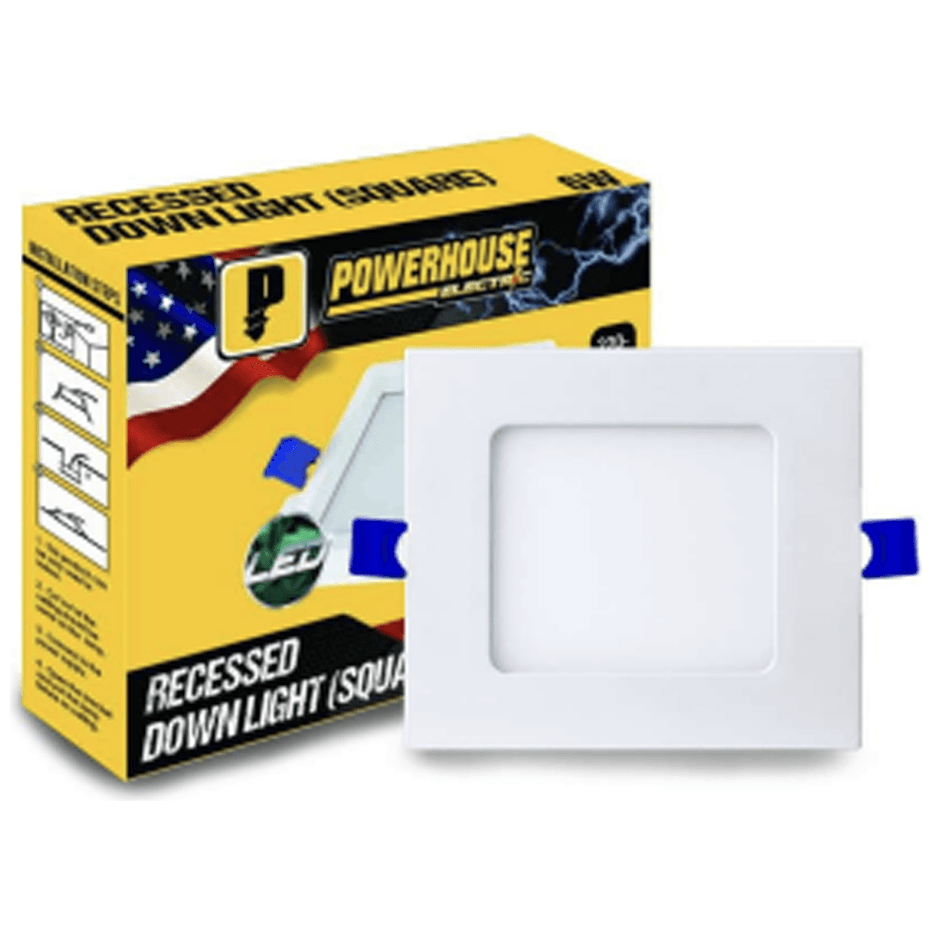 Powerhouse Electric Led Recessed Downlight Square Warm White - KHM Megatools Corp. Main image