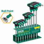 DCA A09F0102 T-Handle Ball Point Hex Wrench Set 8Pcs