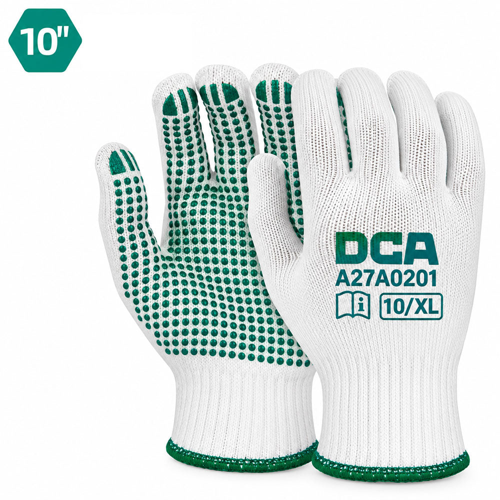 DCA A27A020 Knitted & PVC Dots Gloves - ToolsSavvy.ph Main image