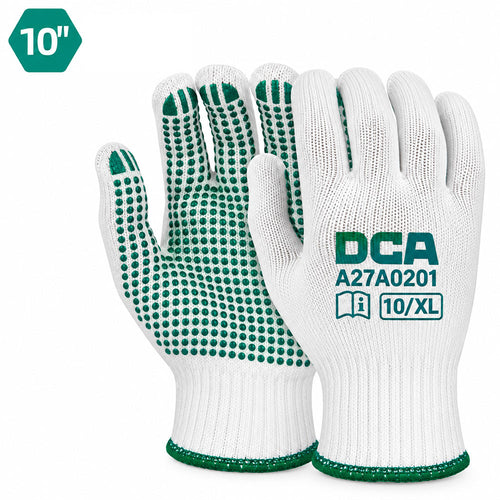 DCA A27A020 Knitted & PVC Dots Gloves