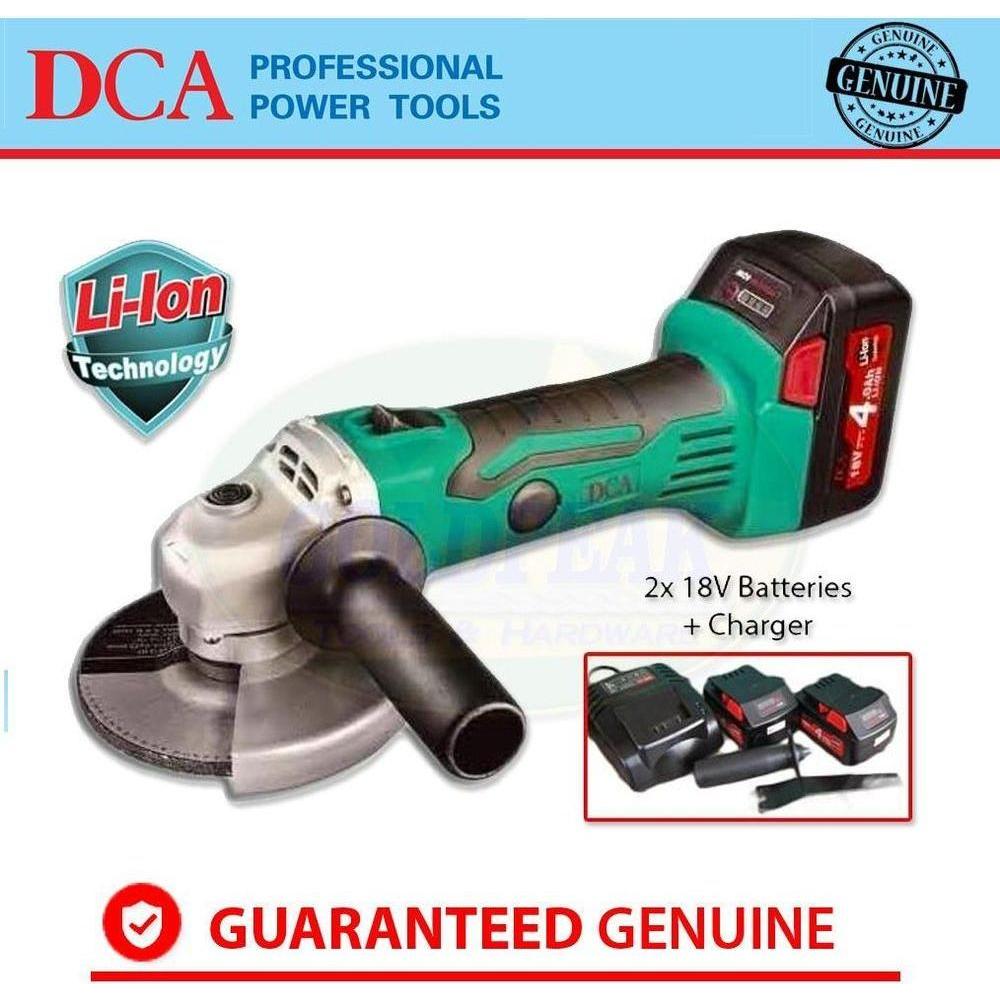 DCA ADSM100 Cordless 18V Angle Grinder Kit Secondary image