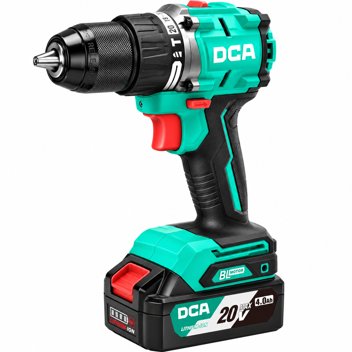 DCA ADJZ2060i-EM 20V Cordless Brushless Driver / Hammer Drill 13mm [Kit] - ToolsSavvy.ph