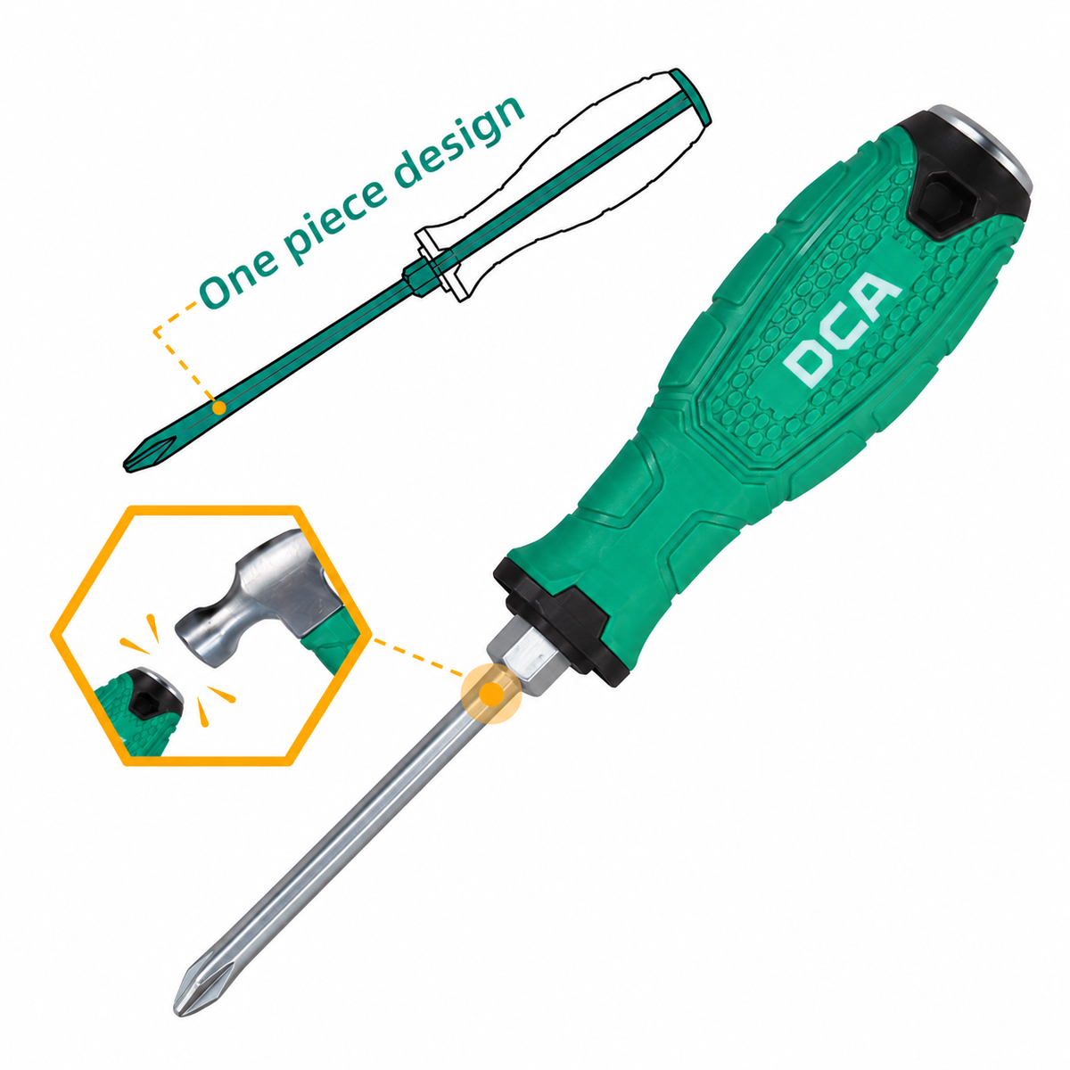 DCA A09A05 Go-Through Phillips Screwdriver