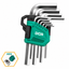 DCA A09C0101 Hex Key Wrench Set 9Pcs