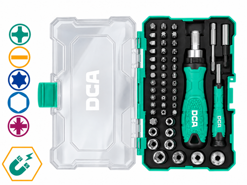 DCA A09R0115 Screwdriver Bits Set 55Pcs