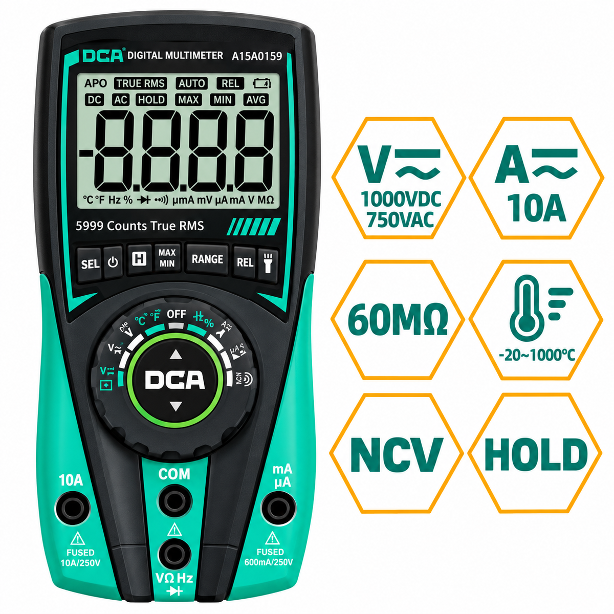 DCA A15A0159 Digital Multimeter 5999-Counts