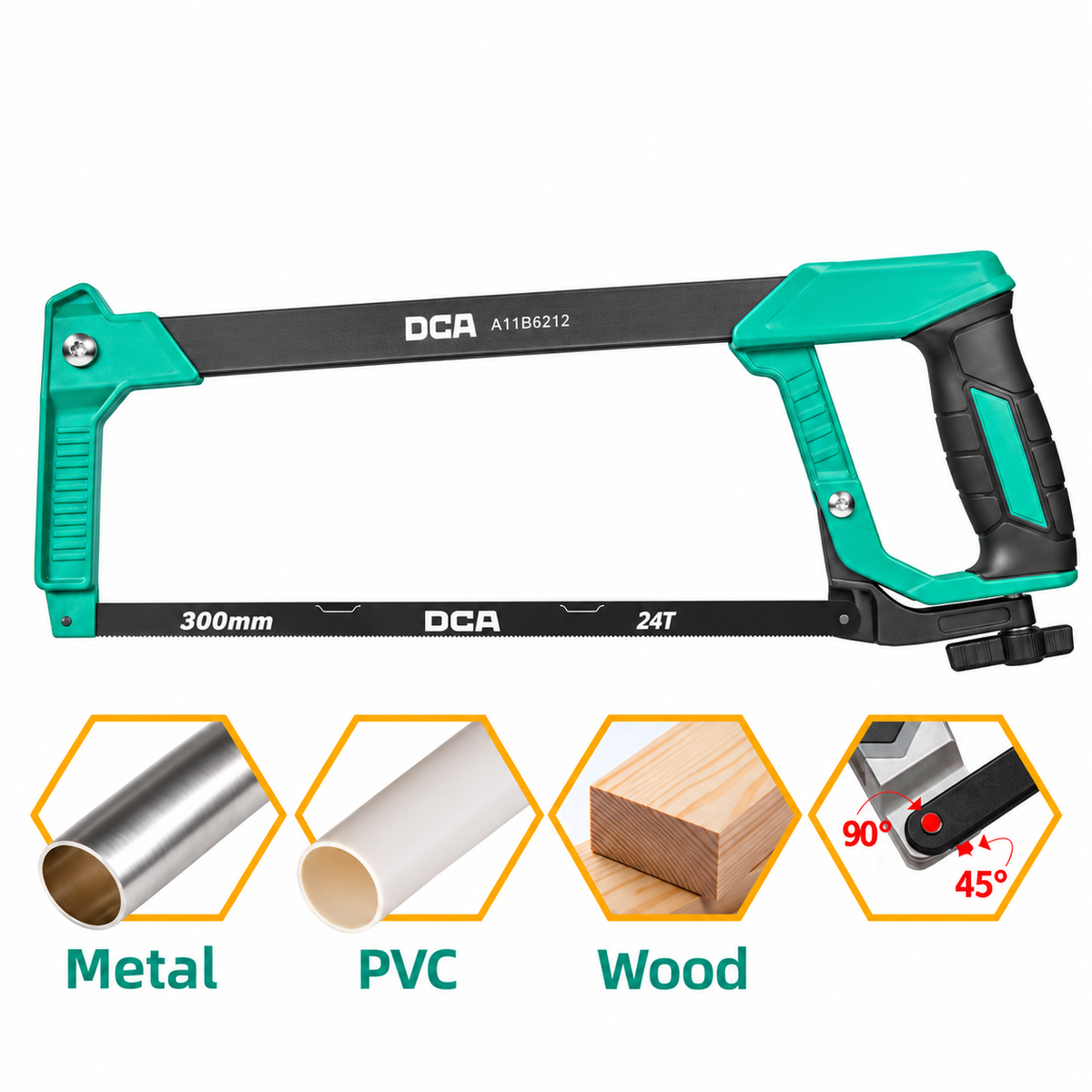 DCA A11B6212 Aluminum Hacksaw Frame 12"