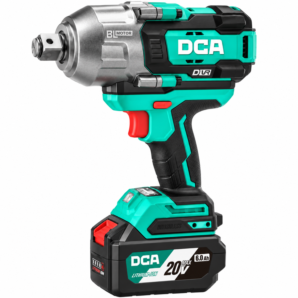 DCA ADPB1288-FK 20V Cordless Brushless Impact Wrench 3/4" Dr. 1288Nm [Kit] - ToolsSavvy.ph