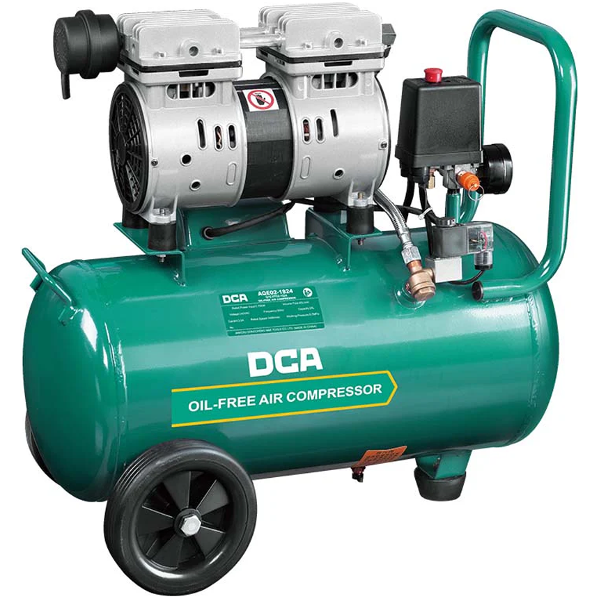 DCA AQE02-1824L Oil-Free Air Compressor 750W 24L