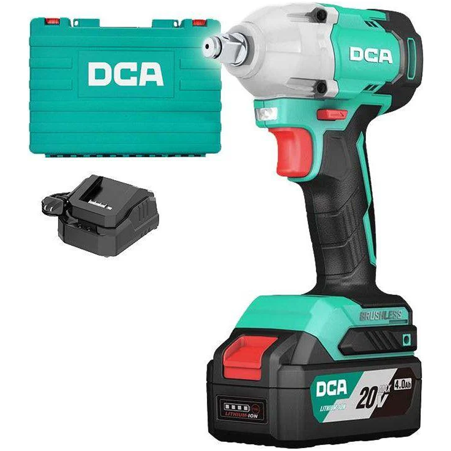 DCA ADPB298 BM 20V Cordless Brushless Impact Wrench 1/2" Drive 4.0Ah | DCA by KHM Megatools Corp. Main image