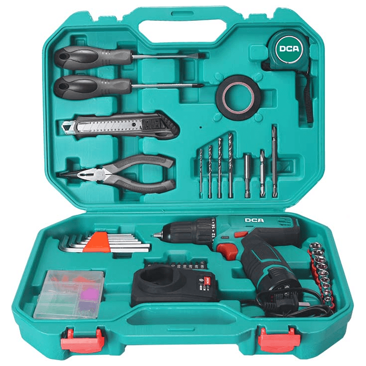 DCA ADJZ1202-TD 12V Cordless Drill / Driver 10mm [Kit] - KHM Megatools Corp. Main image