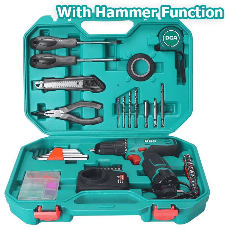 DCA ADJZ1202i-TD 12V Cordless Hammer Drill 10mm [Kit] - KHM Megatools Corp. Main image