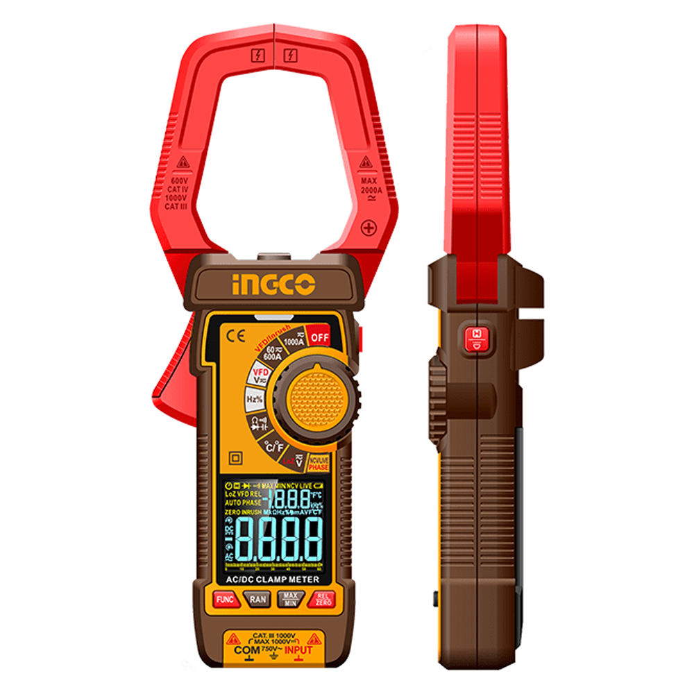 Ingco DCM610002 AC/DC Digital Clamp Meter | Ingco by KHM Megatools Corp. Main image