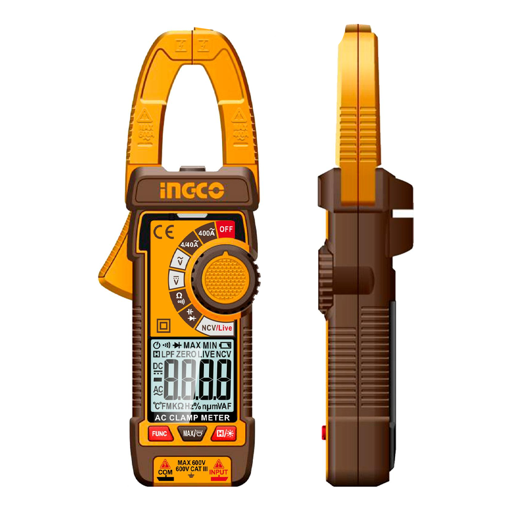 Ingco DCM66001 AC Digital Clamp Meter 600A | Ingco by KHM Megatools Corp. Main image
