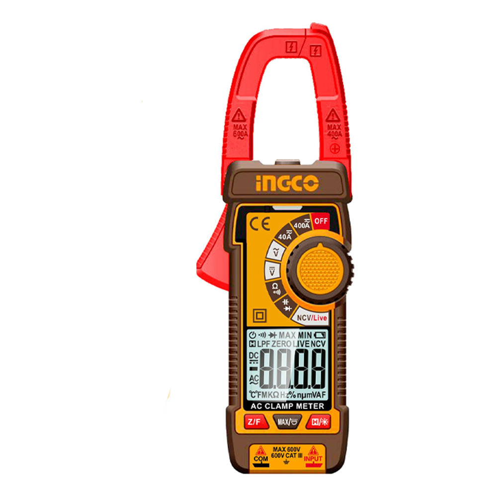 Ingco DCM62002 AC/DC Digital Clamp Meter 400A | ToolsSavvy.ph