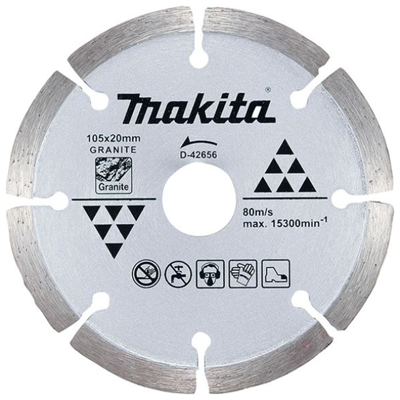 Makita D-42656 Diamond Cut Off Wheel 4" Segmented (Dry) | Makita by KHM Megatools Corp. Main image