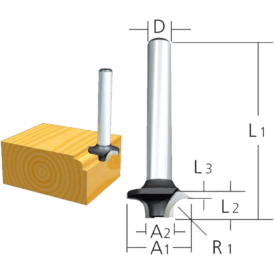 Makita High Speed Steel Beading Router Bit (HSS) | Makita by KHM Megatools Corp. Main image