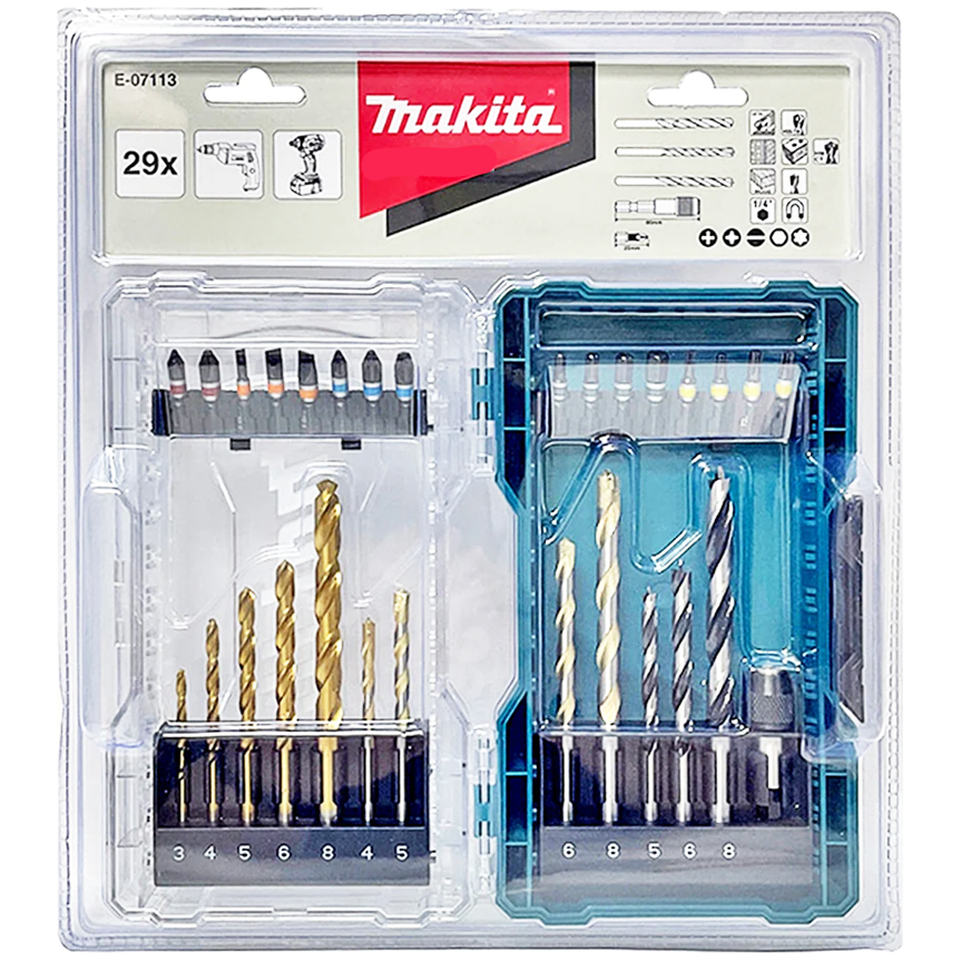 Makita E-07113 Combination Screw and Drill Bit Set 29Pcs | Makita by KHM Megatools Corp. Main image