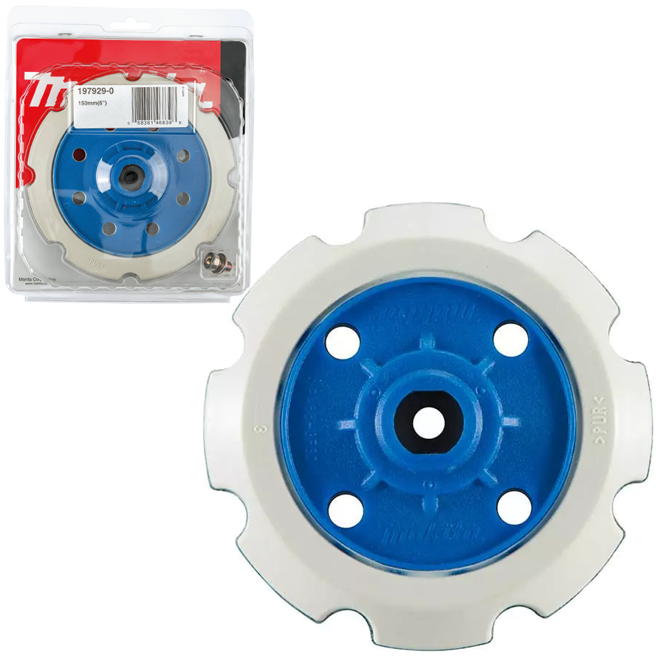 Makita 197923-2 Plastic Backing Pad (Velcro Type) 125mm | Makita by KHM Megatools Corp. Main image