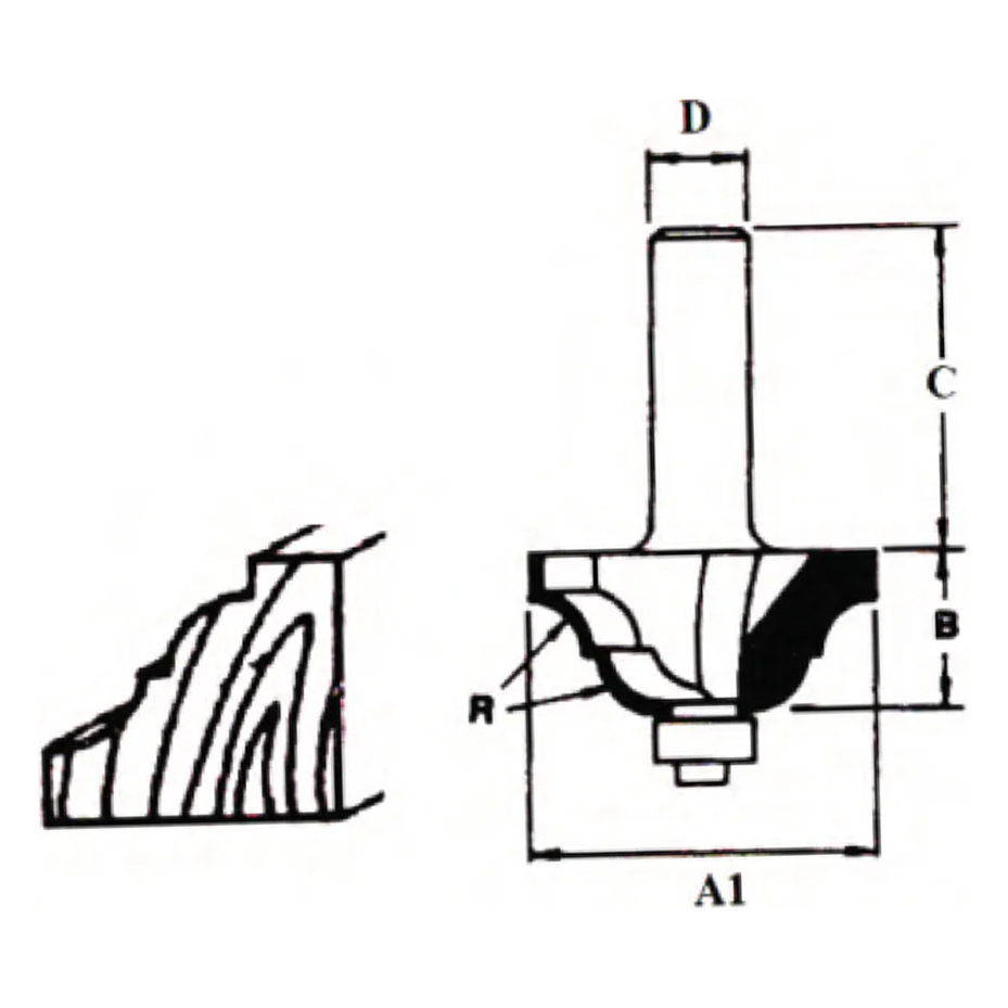 Makita TCT Ball Bearing Classical Router Bit | Makita by KHM Megatools Corp. Main image