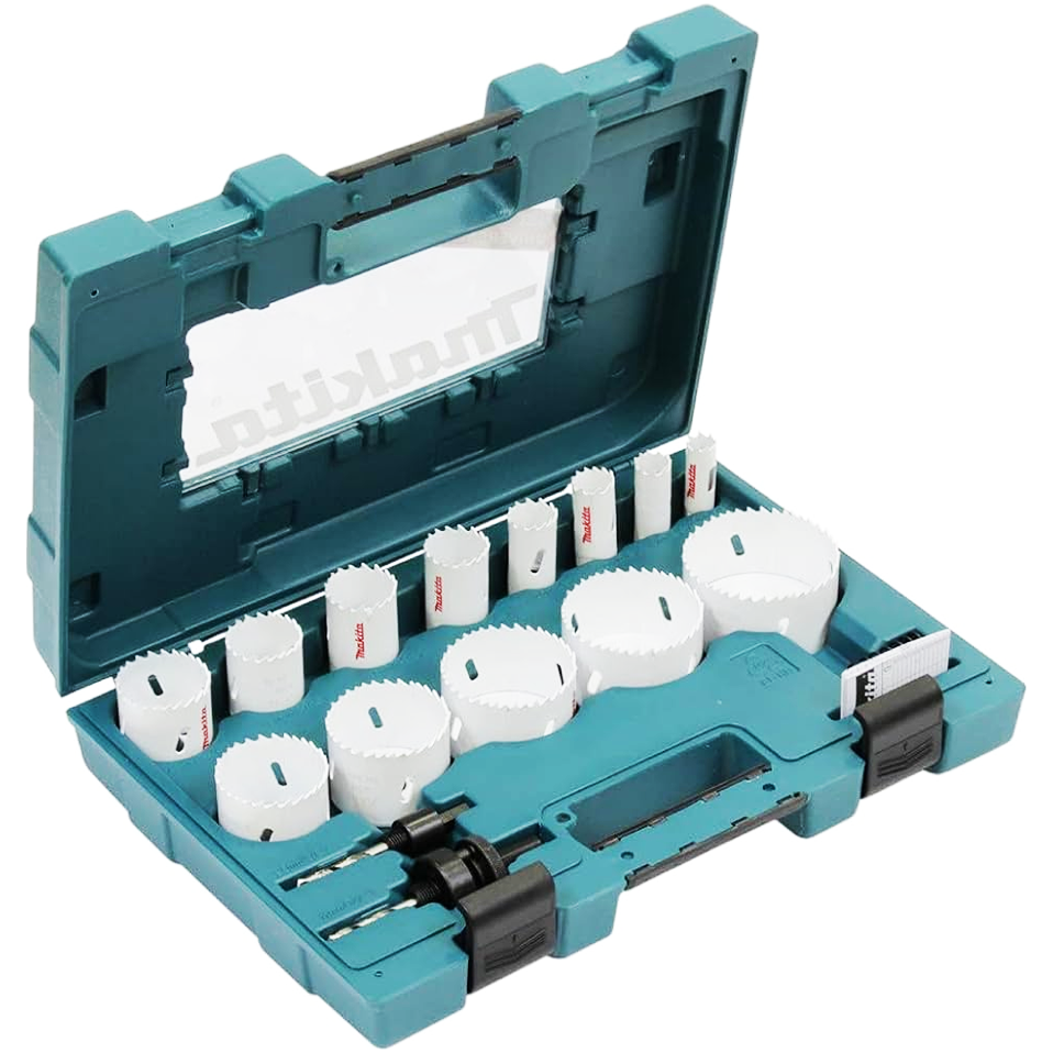 Makita  D-63993 Bi-Metal Hole Saw Drill Bit General Use Tool Set 16Pcs | Makita by KHM Megatools Corp. Main image