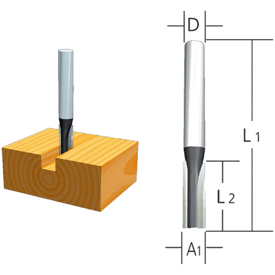 Makita High Speed Steel Straight Router Bit (HSS) | Makita by KHM Megatools Corp. Main image