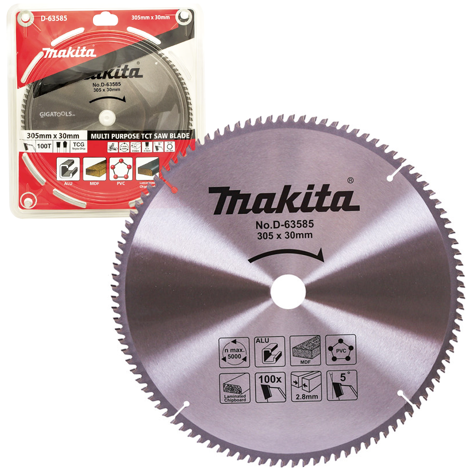 Makita D-63585 TCT Multi Purpose Circular Saw Blade 12" 100T | Makita by KHM Megatools Corp. Main image