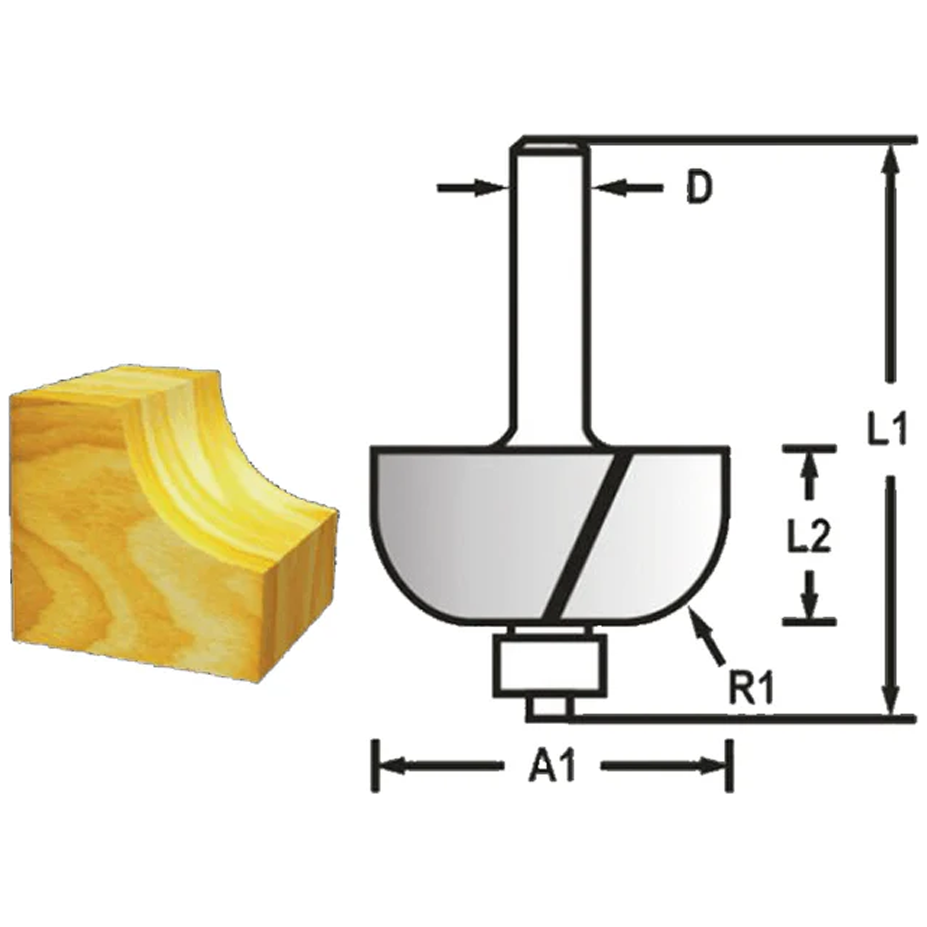 Makita High Speed Steel Cove Router Bit (HSS) | Makita by KHM Megatools Corp. Main image
